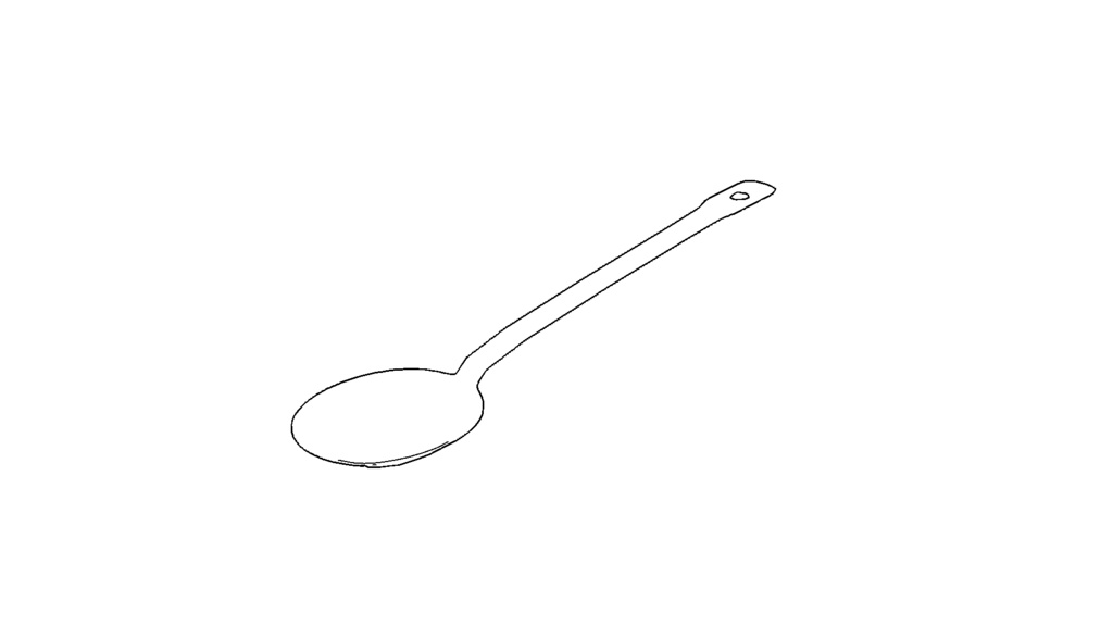 【3D素材_fbx】大さじスプーン