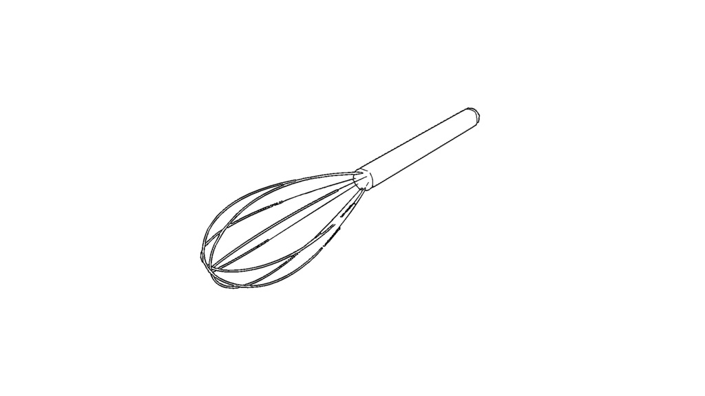 【3D素材_fbx】泡立て器