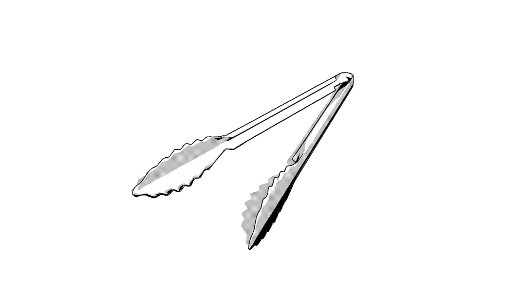 【3D素材_fbx】トング