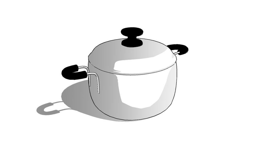 【3D素材_fbx】鍋