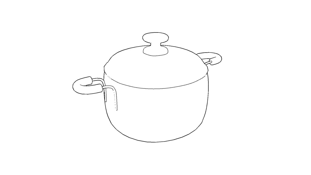 【3D素材_fbx】鍋