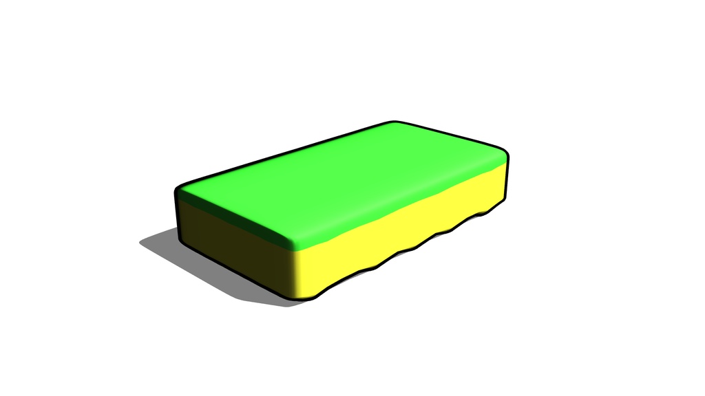 【3D素材_fbx】スポンジ
