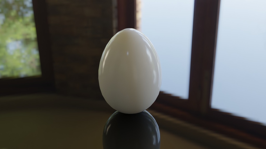 【3D素材_fbx】ゆで卵