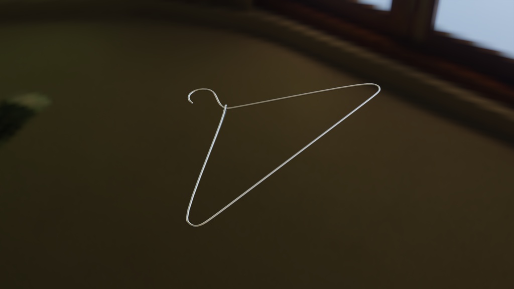 【3D素材_fbx】ハンガー