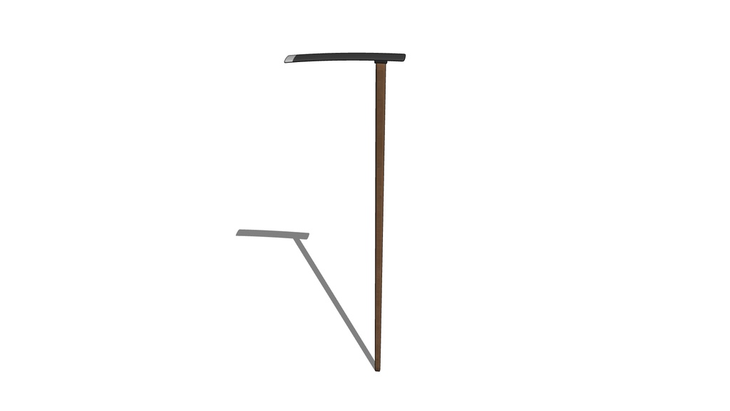 【3D素材_fbx】くわ