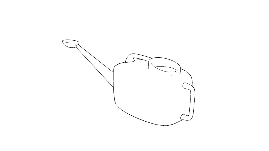 【3D素材_fbx】じょうろ