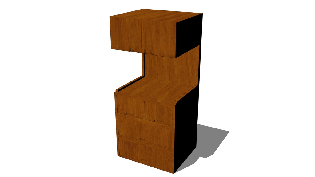 【3D素材_fbx】病室の棚