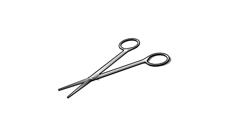 【3D素材_fbx】外科バサミ