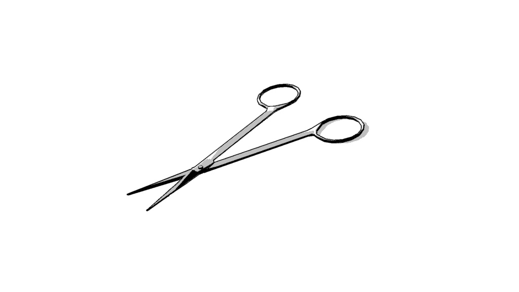 【3D素材_fbx】外科バサミ