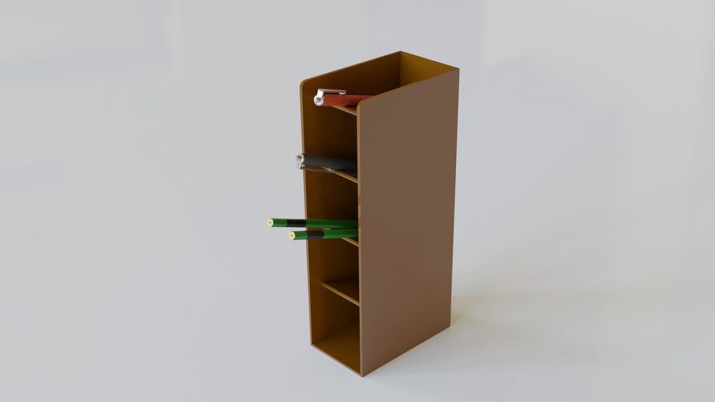 【3D素材_fbx】ペン立て