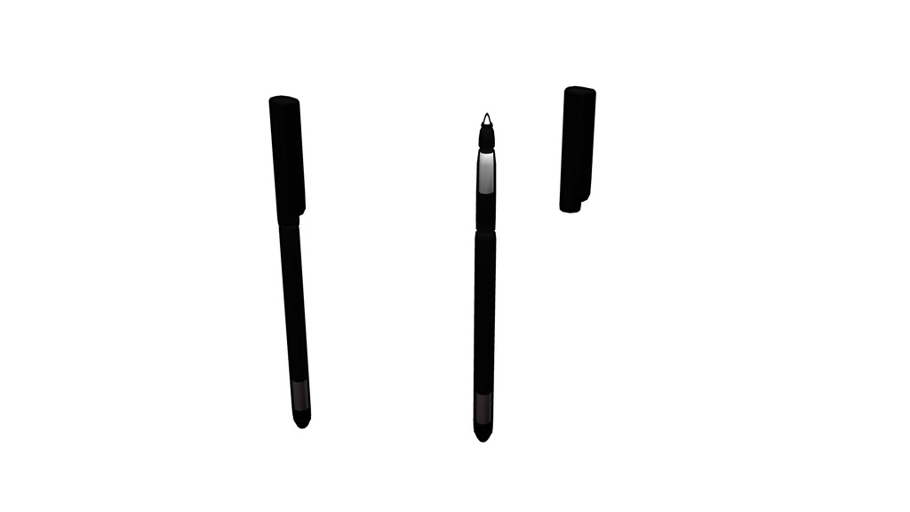【3D素材_fbx】ボールペン