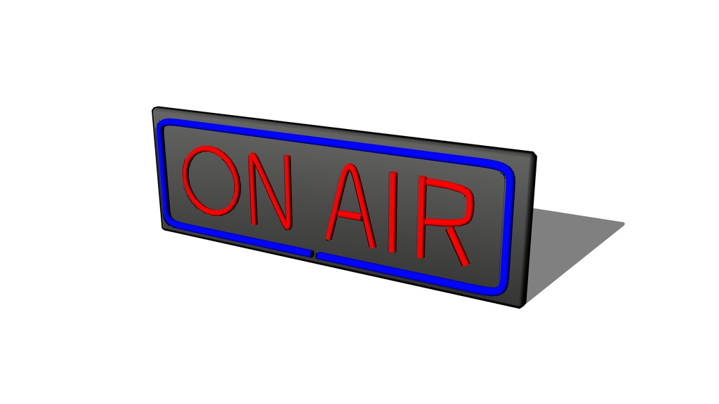 【3D素材_fbx】ネオンサイン