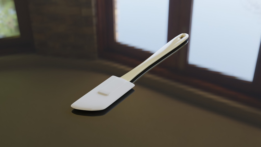 【3D素材_fbx】ゴムベラ