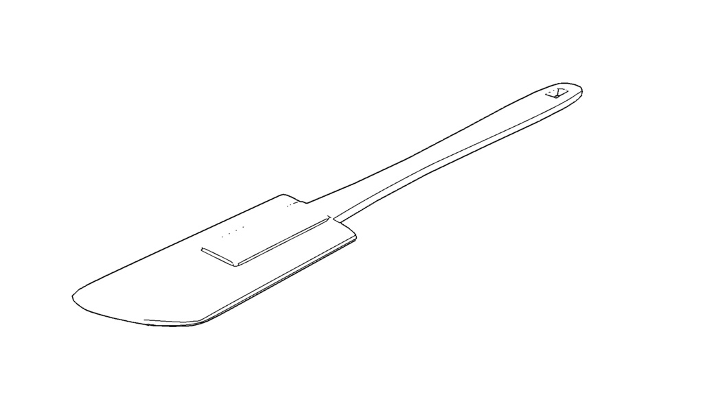 【3D素材_fbx】ゴムベラ