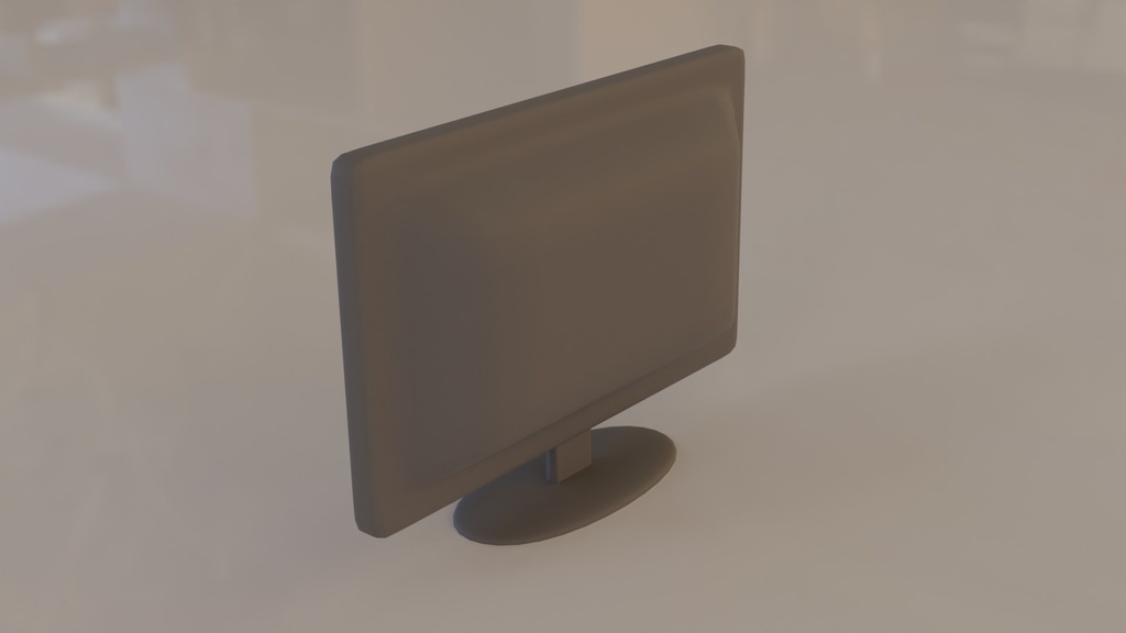 【3D素材_fbx】テレビ(簡易)