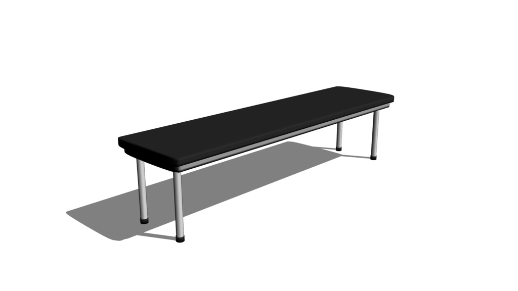 【3D素材_fbx】ベンチ