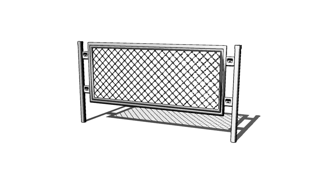 【3D素材_fbx】フェンス