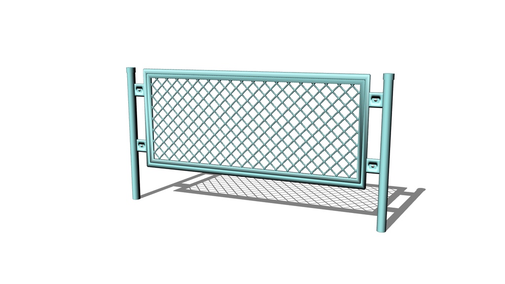 【3D素材_fbx】フェンス