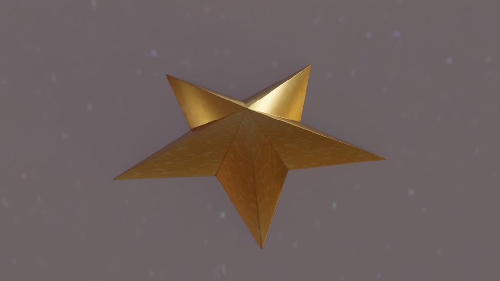 【3D素材_fbx】クリスマススター