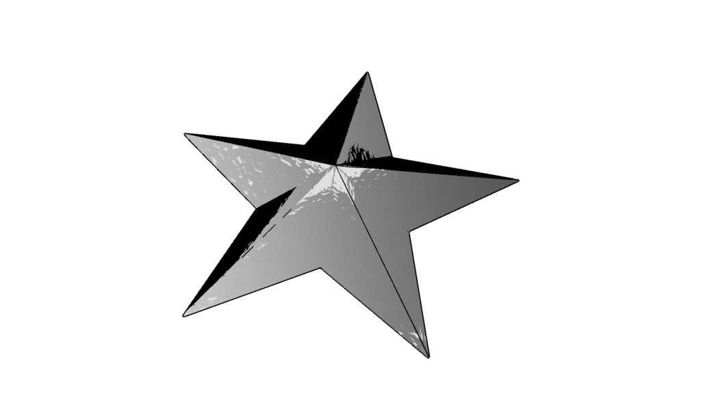 【3D素材_fbx】クリスマススター