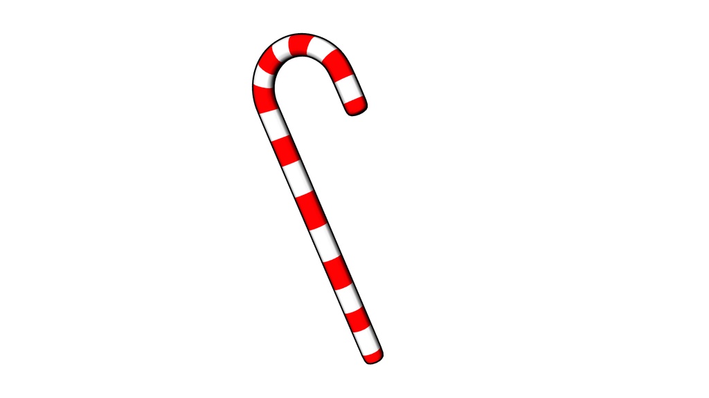 【3D素材_fbx】クリスマスキャンディー