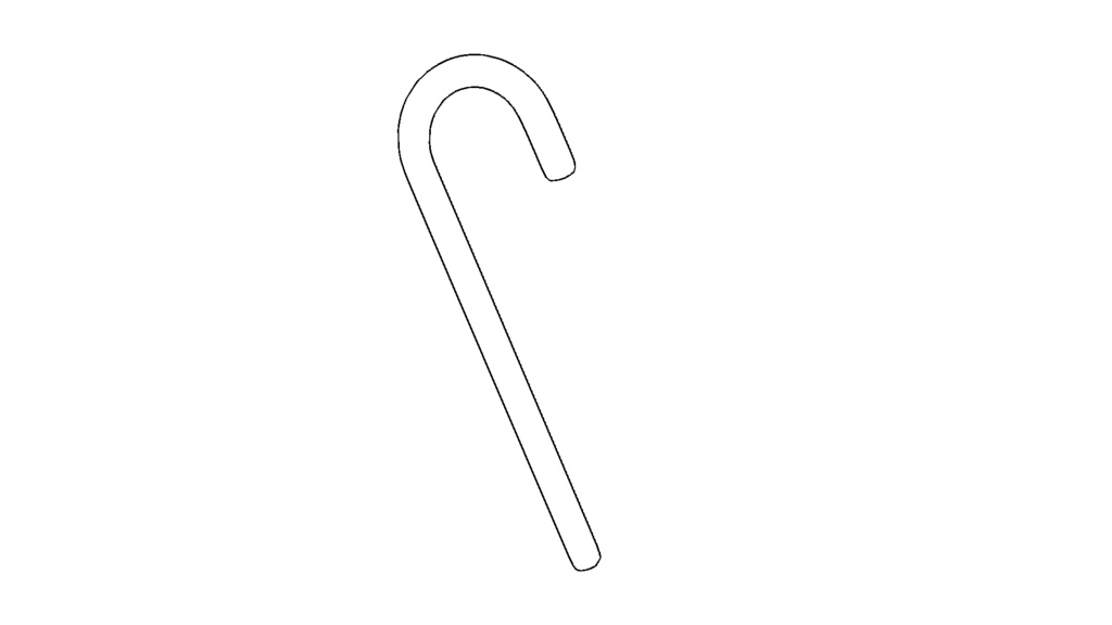 【3D素材_fbx】クリスマスキャンディー