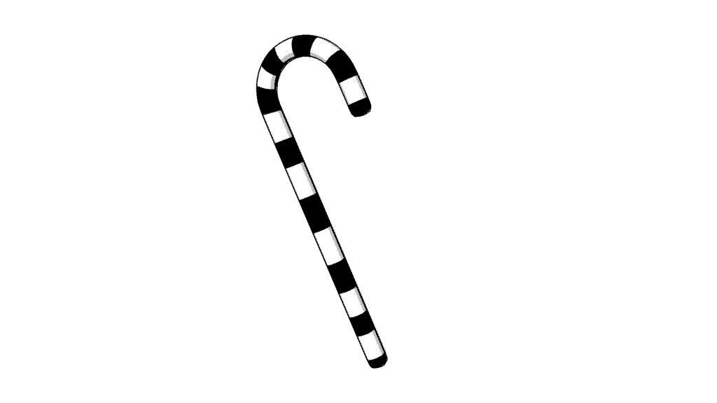 【3D素材_fbx】クリスマスキャンディー