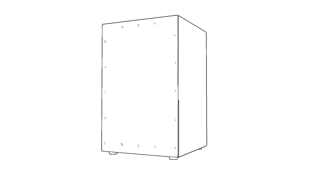【3D素材_fbx】カホン