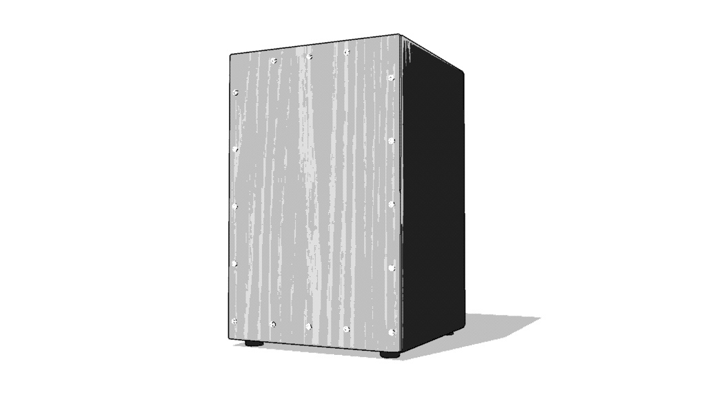 【3D素材_fbx】カホン