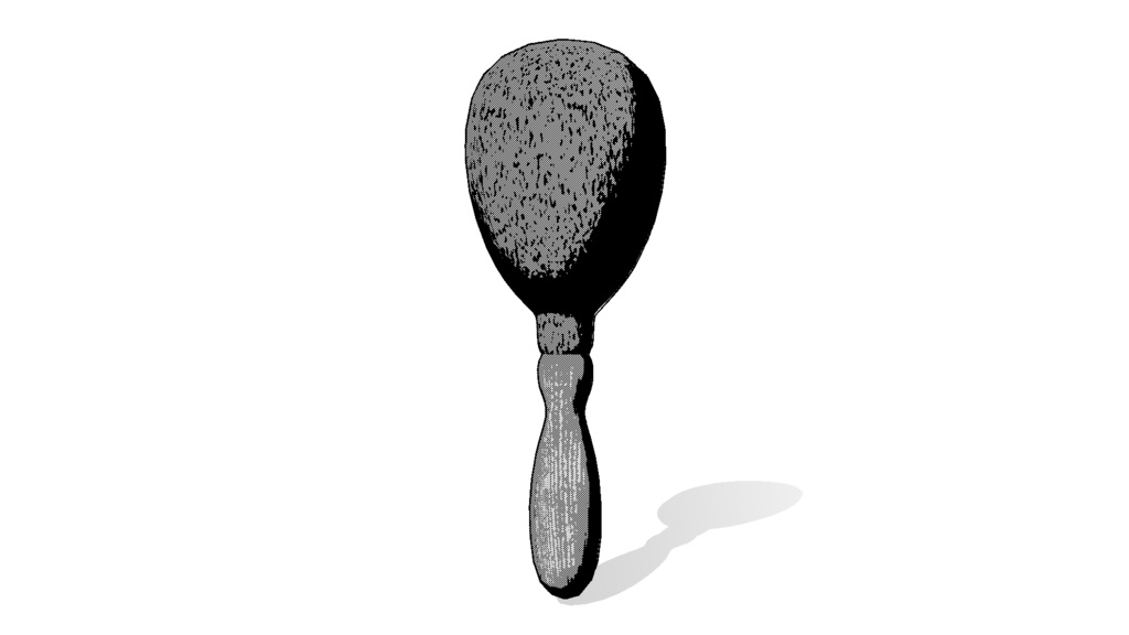 【3D素材_fbx】マラカス