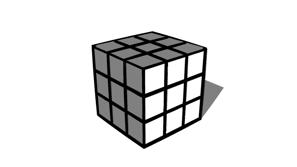 【3D素材_fbx】パズルキューブ