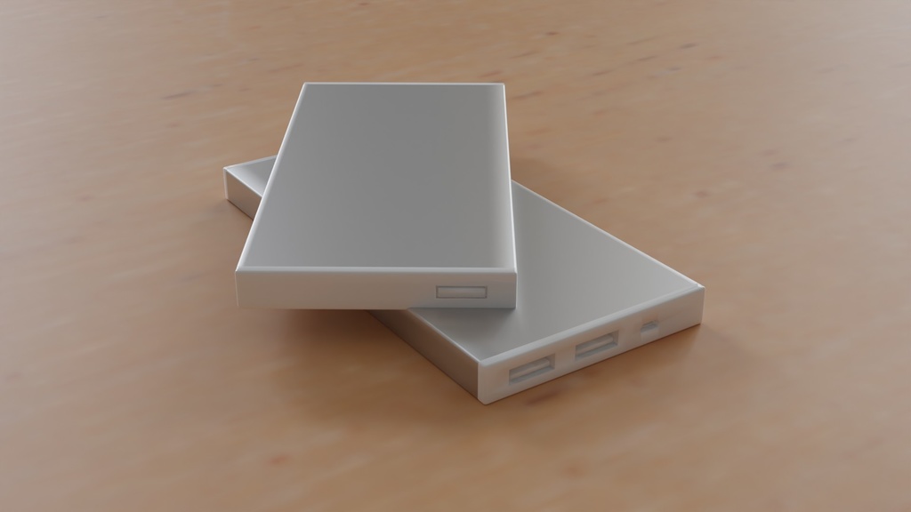 【3D素材_fbx】モバイルバッテリー