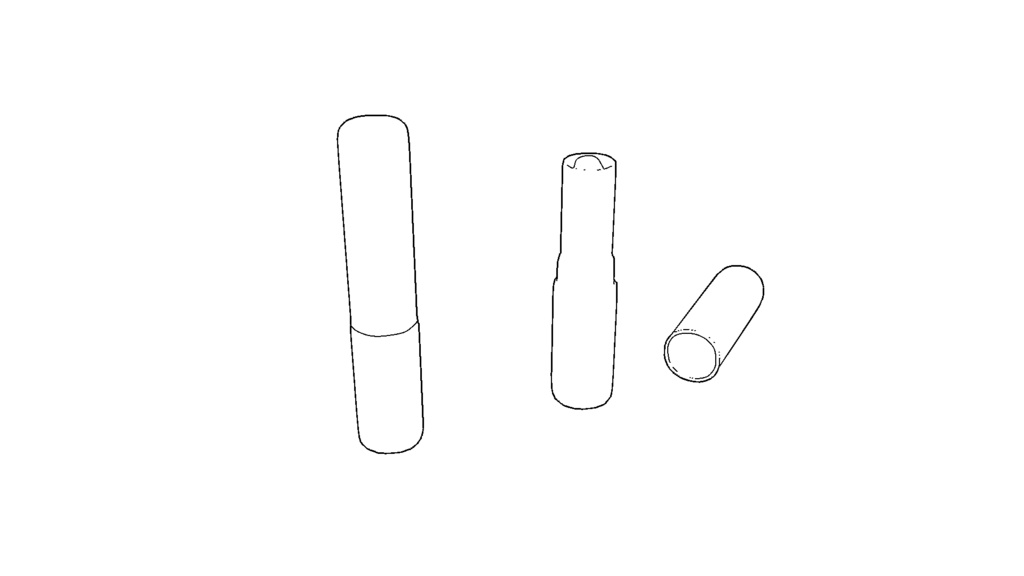 【3D素材_fbx】口紅(フタ付き)