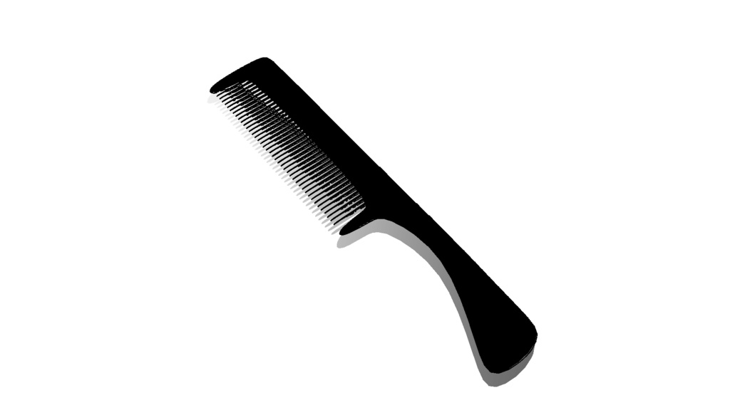 【3D素材_fbx】くし