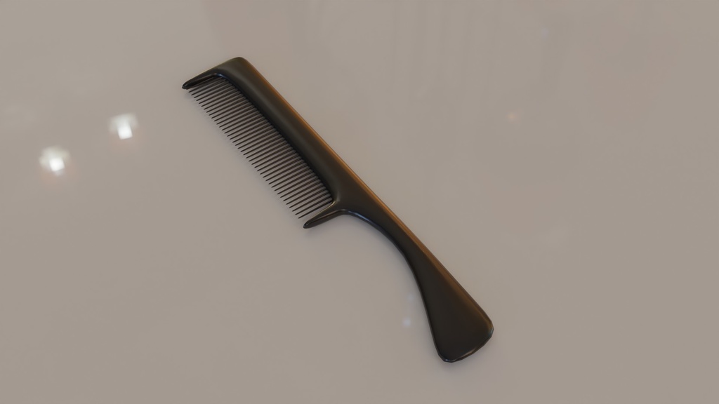 【3D素材_fbx】くし