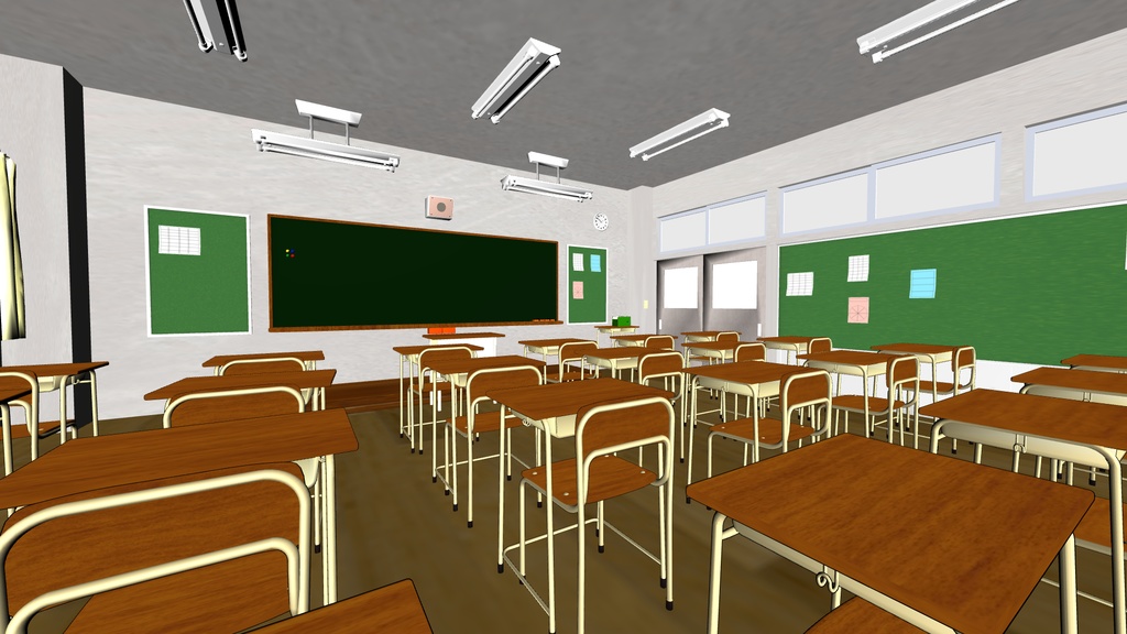 【3D素材_fbx】教室