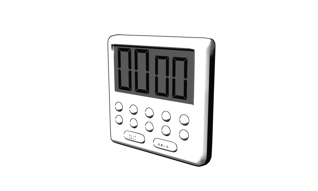【3D素材_fbx】タイマー