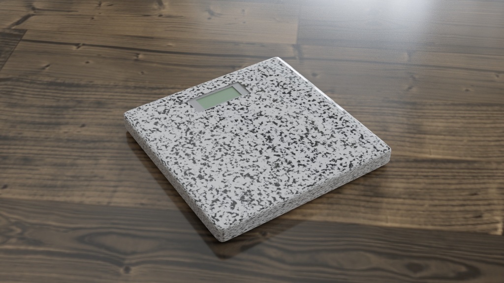 【3D素材_fbx】体重計