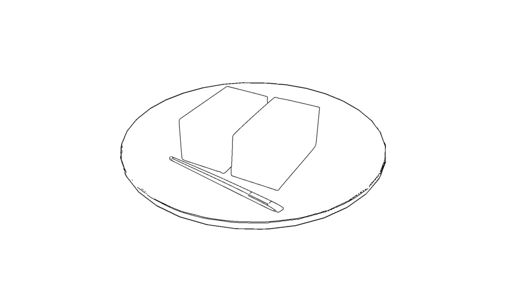 【3D素材_fbx】羊かん