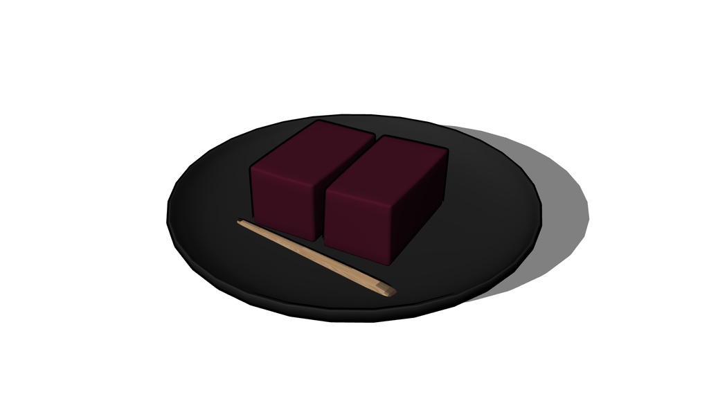 【3D素材_fbx】羊かん