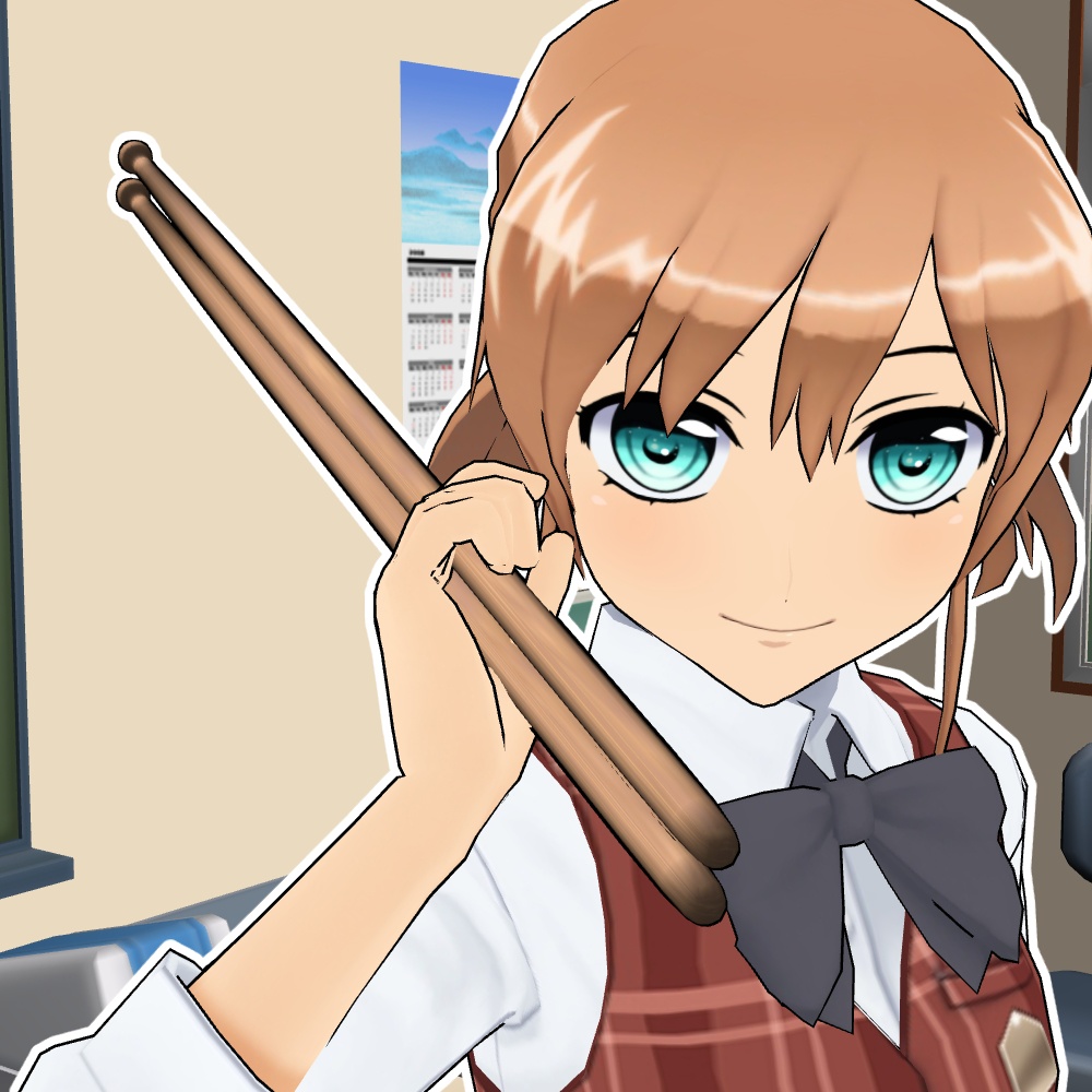 【3D素材_fbx】ドラムスティック