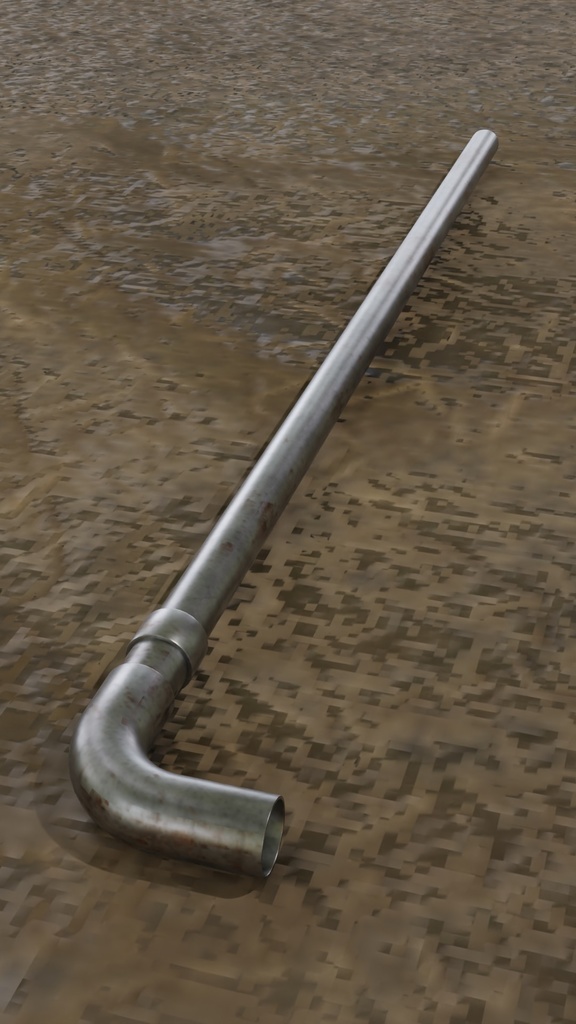 【3D素材_fbx】鉄パイプ