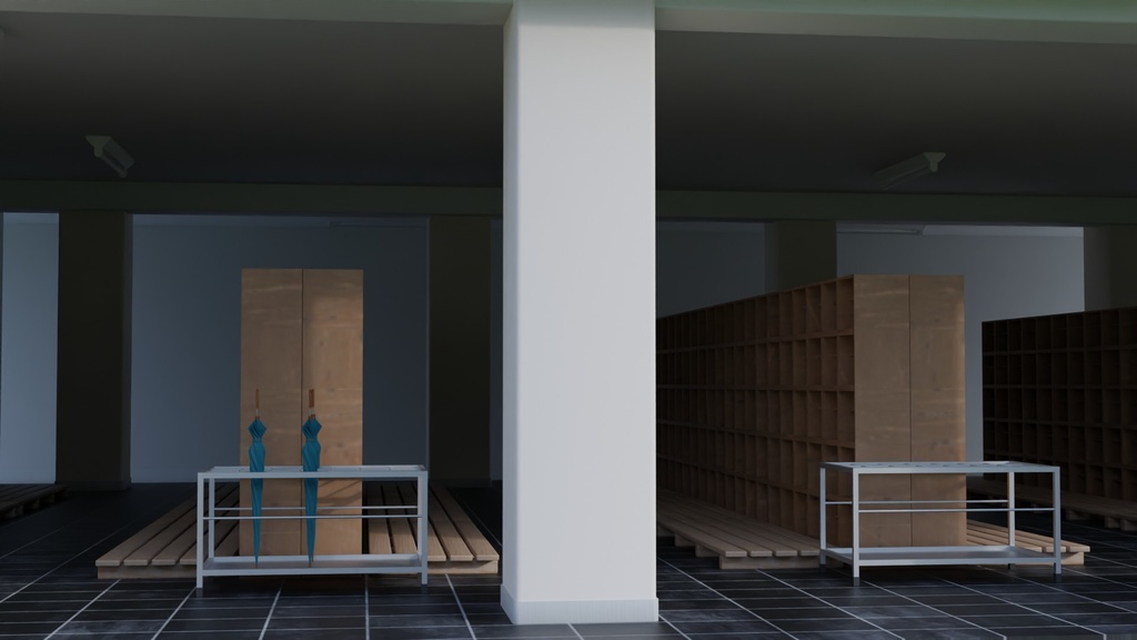 【3D素材_fbx】柱