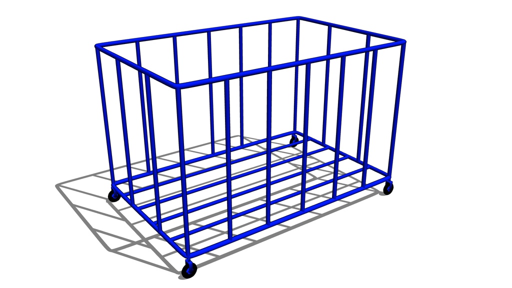 【3D素材_fbx】ボールかご