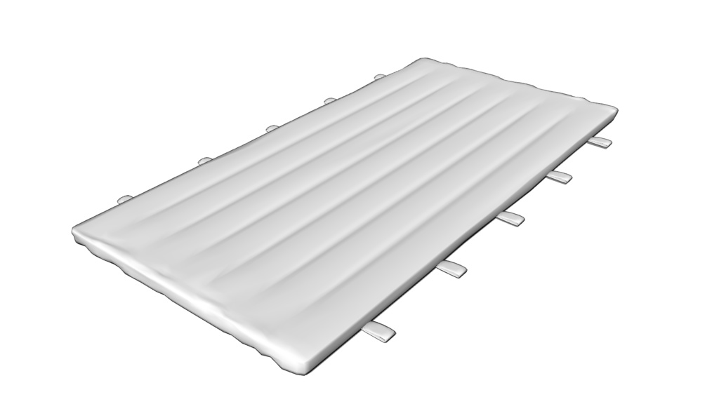 【3D素材_fbx】体育館マット