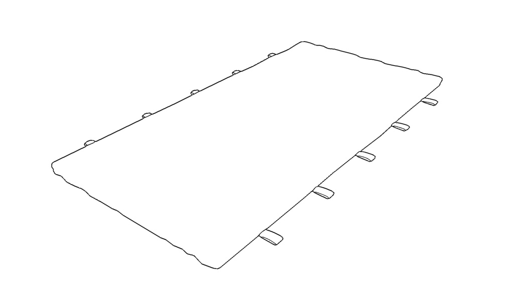 【3D素材_fbx】体育館マット