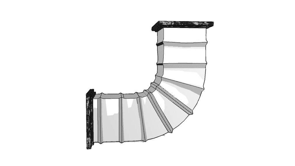 【3D素材_fbx】ダクト