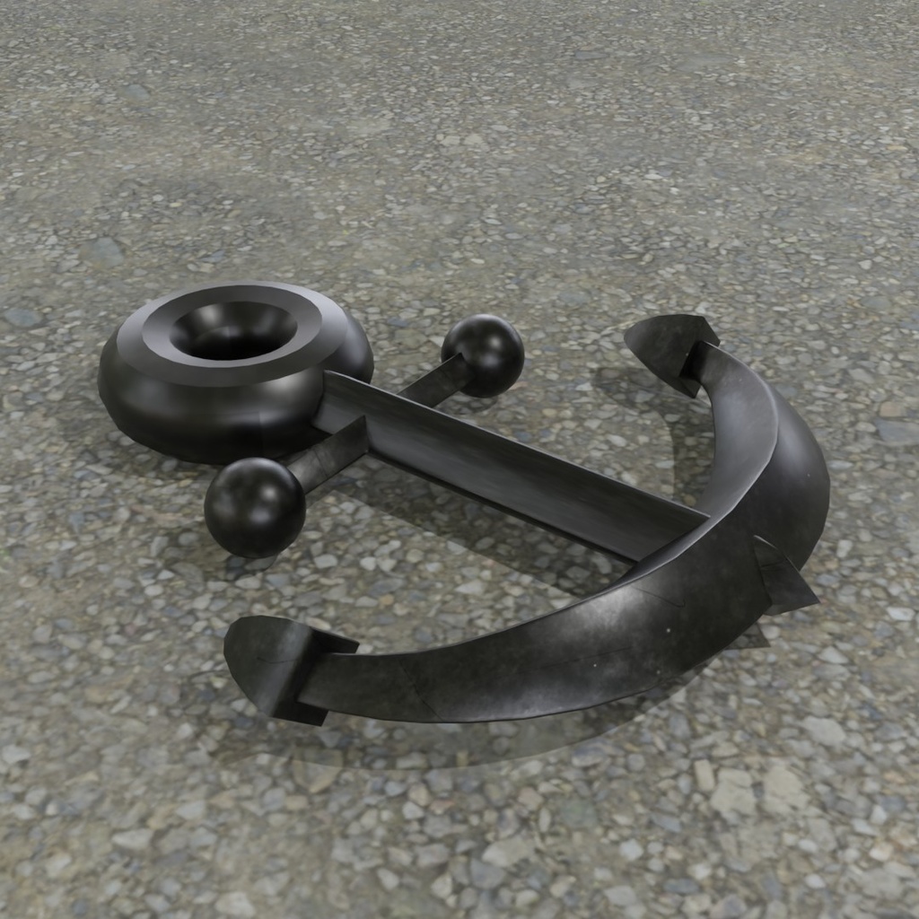 【3D素材_fbx】いかり