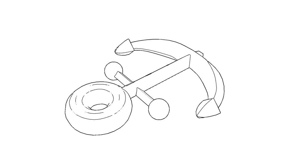 【3D素材_fbx】いかり