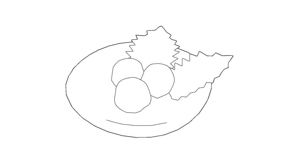 【3D素材_fbx】梅干し